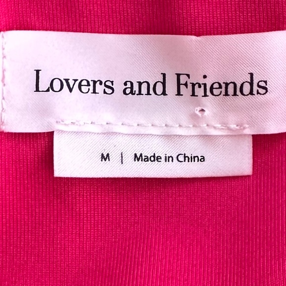 Lovers and Friends Nami One-Shoulder Maxi Dress Wedding Summer Pink Size Medium - Picture 6 of 12